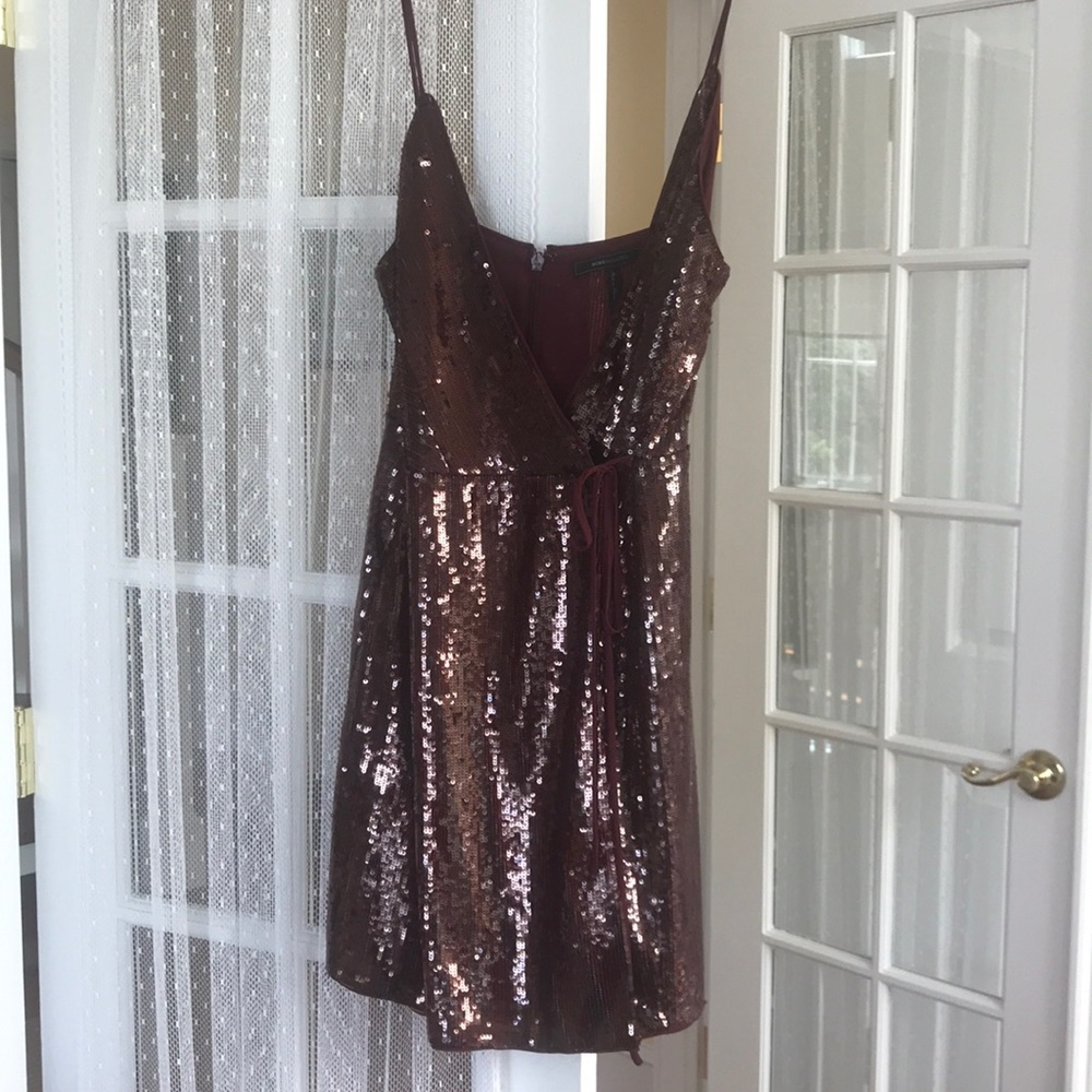 Red sequin BCBG mini dress